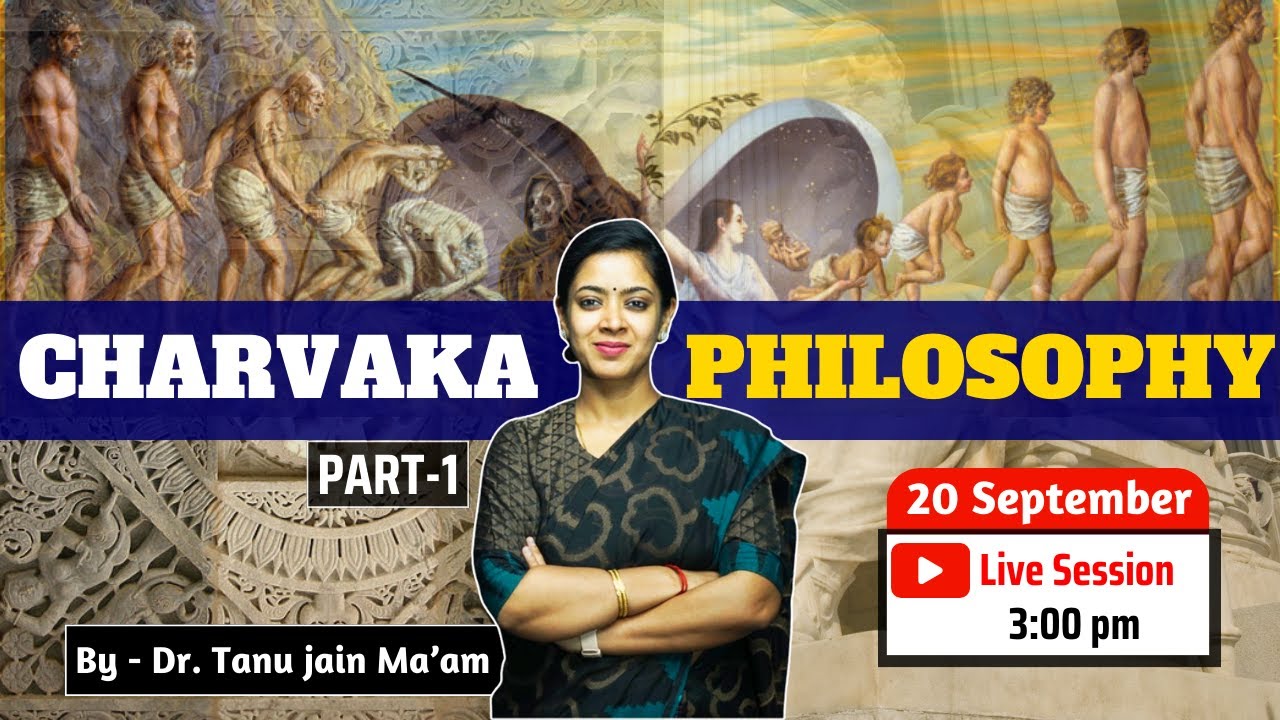 Charvaka Philosophy Part - I || By Dr. Tanu Jain Ma'am  #philosophy #drtanujain