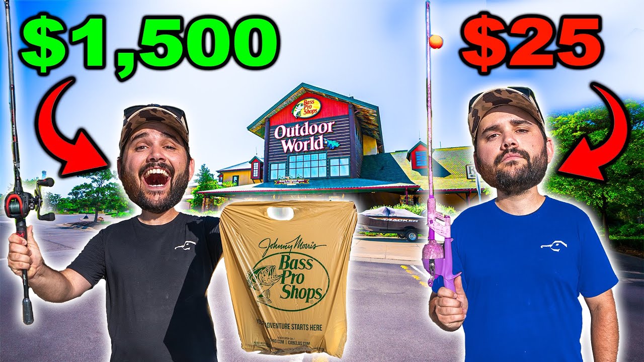 CHEAP vs EXPENSIVE Bass Pro Shops CHALLENGE!!! (New Pond Record)