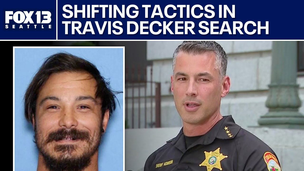 Chelan County sheriff issues warning to triple-murder suspect Travis Decker (full press conference)