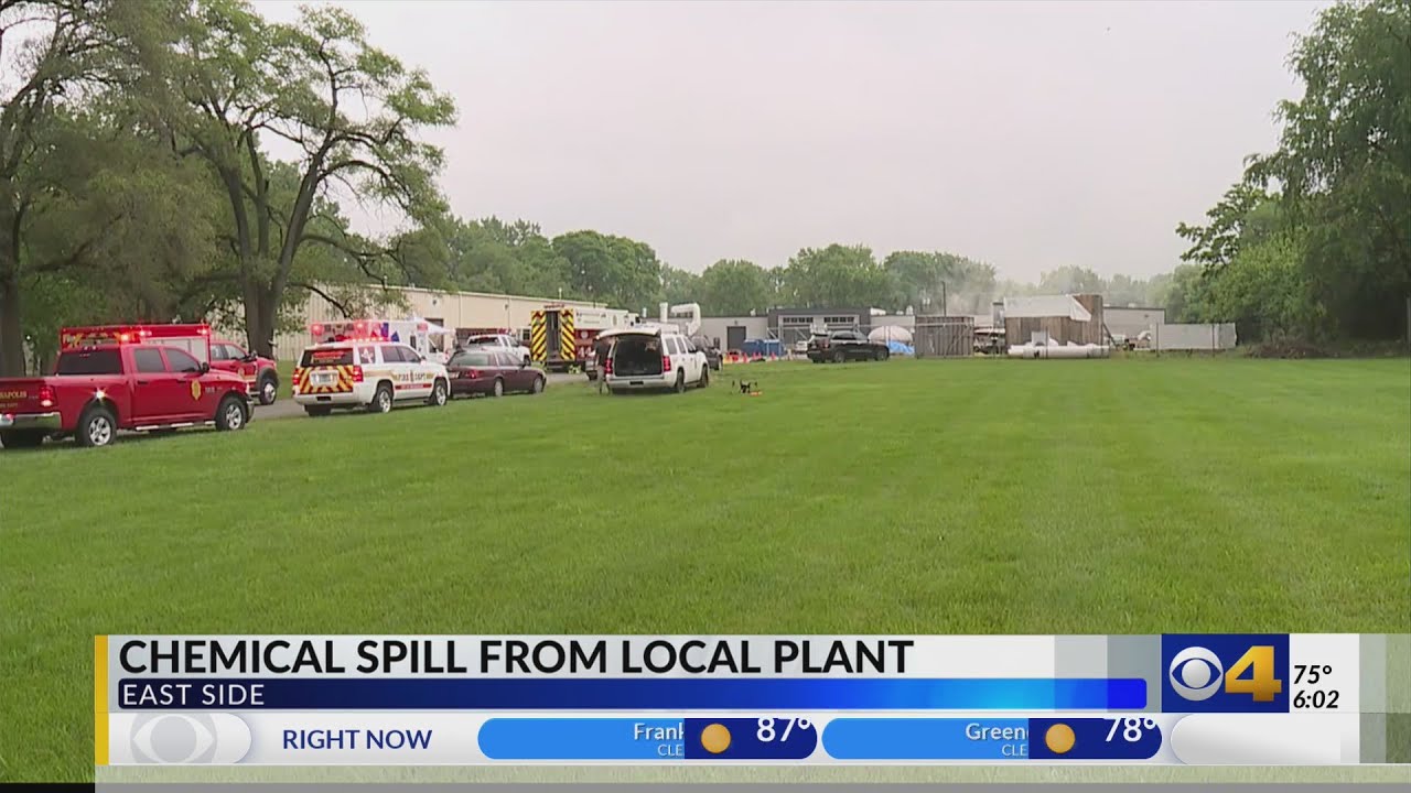 Chemical spill from plant on Indy's east side
