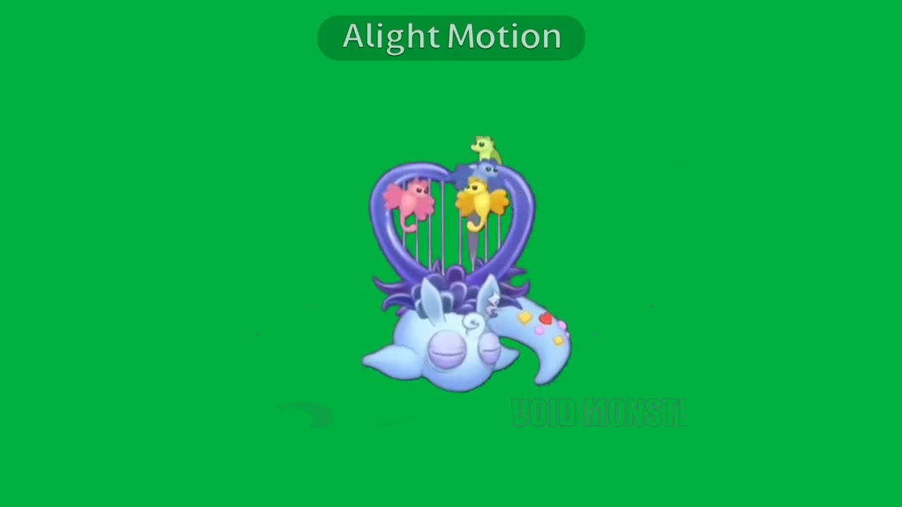 cherubble on green screen(one of my favorites on mythical island)