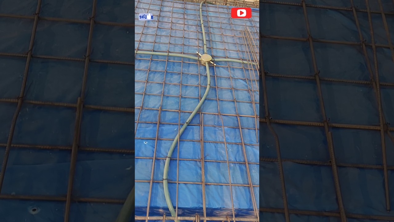 Chhat mein pipe fitting ka Sahi tarika ? || electrical pipe fitting house wiring#shorts