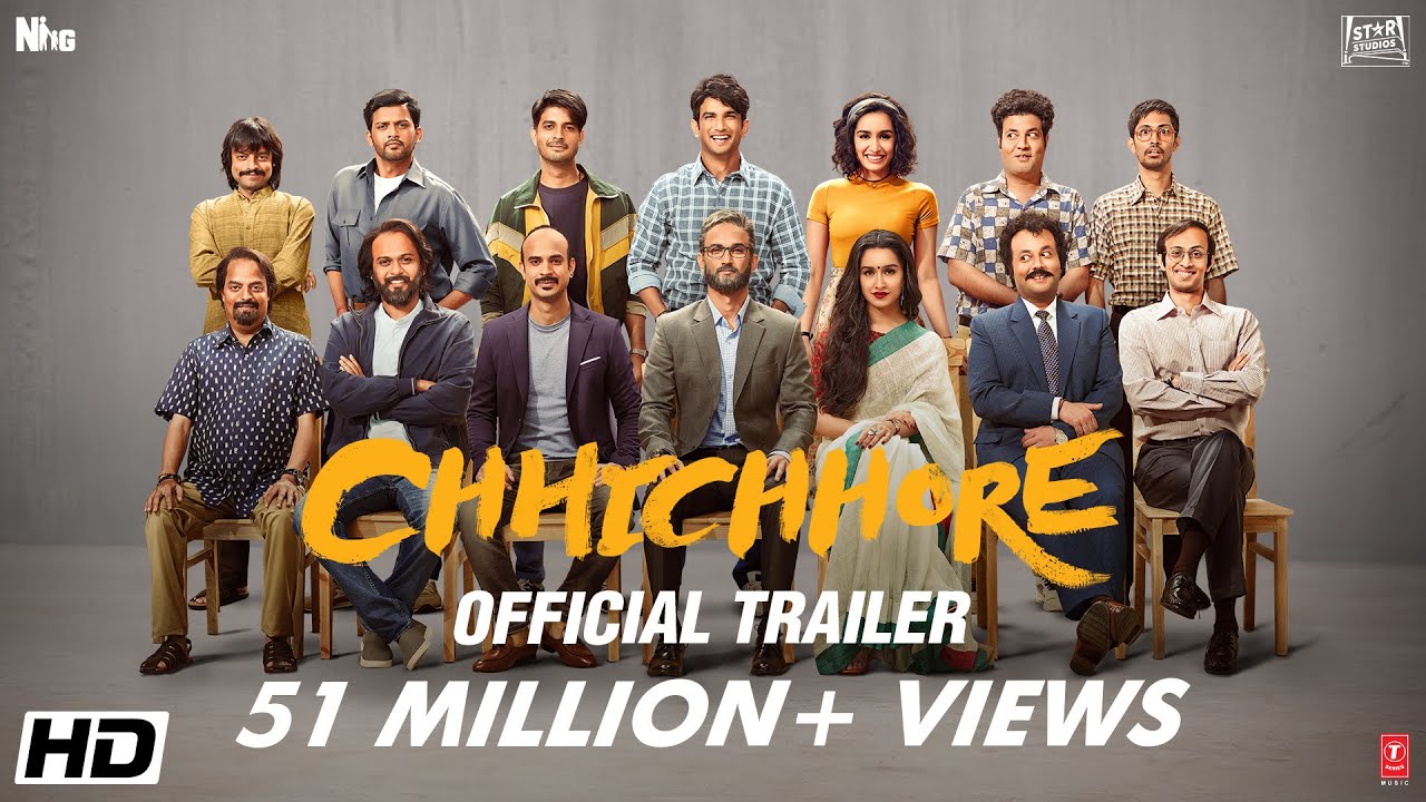 Chhichhore | Official Trailer | Nitesh Tiwari | Sushant | Shraddha | Sajid Nadiadwala | 6th Sept