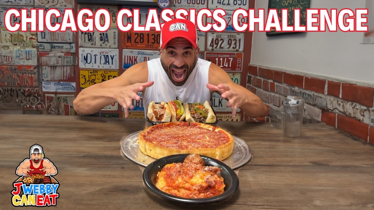 CHICAGO CLASSICS FOOD CHALLENGE // ITALIAN BEEF, DEEP DISH & HOT DOGS! 🌭🍕