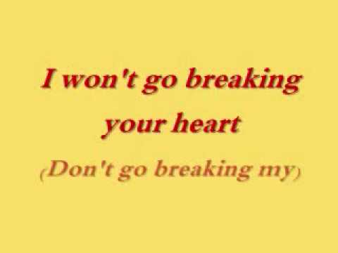 Chicken Little- Don't Go Breaking My Heart Lyrics