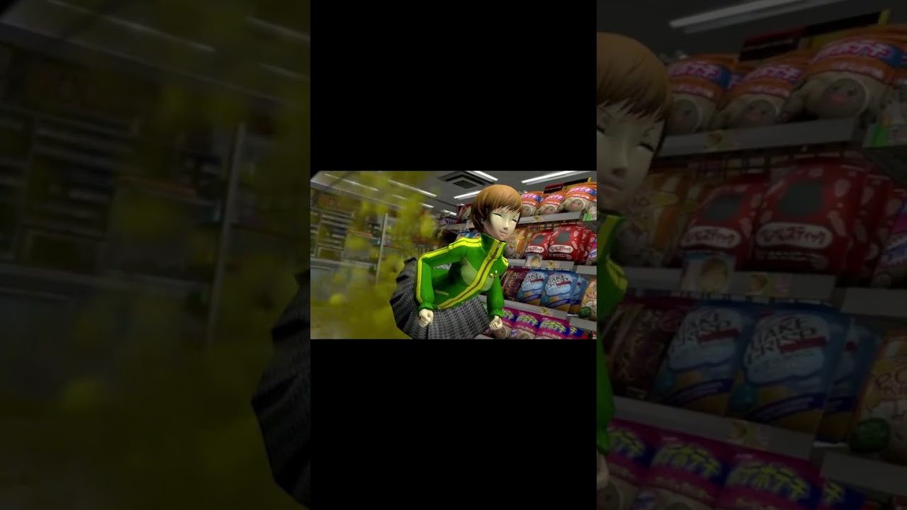 Chie farts in the supermarket