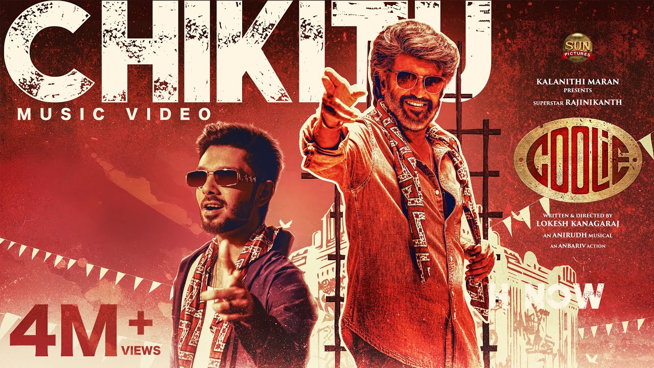 Chikitu - Official Music Video | COOLIE | Superstar Rajinikanth | Sun Pictures | Lokesh | Anirudh