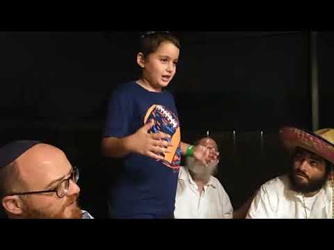 Child explains story of rabbah and Rav zeira on Purim