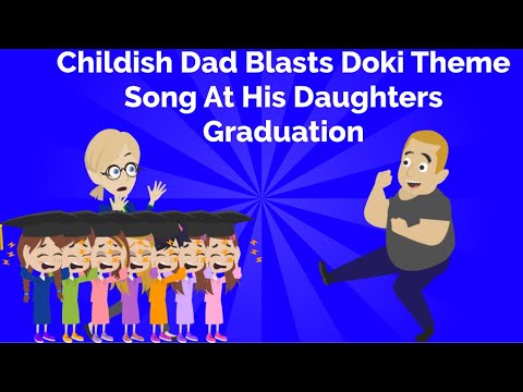 Childish Dad Blasts Doki Theme Song At His Daughter's Lily and Isa's Graduation Day