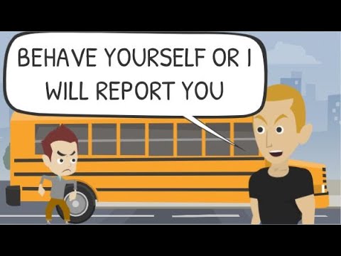 Childish Dad Deals With a Rude Student on the Bus