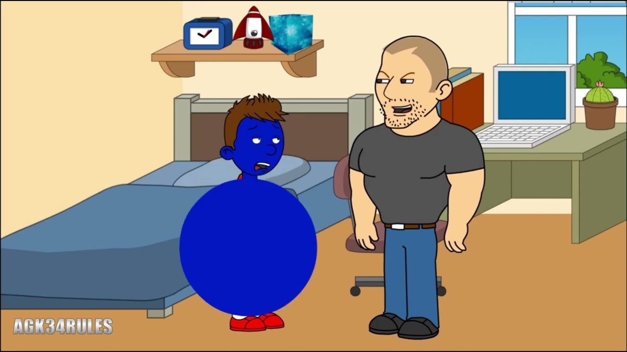 Childish Dad turns Caillou into a Blueberry and Gets Grounded.