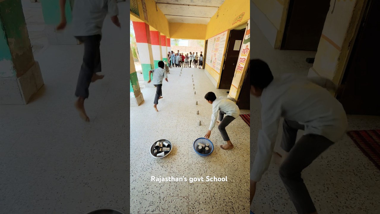 children in school halftime enjoying games  . #children #kidsgames #kids #funnyvideo #hururu