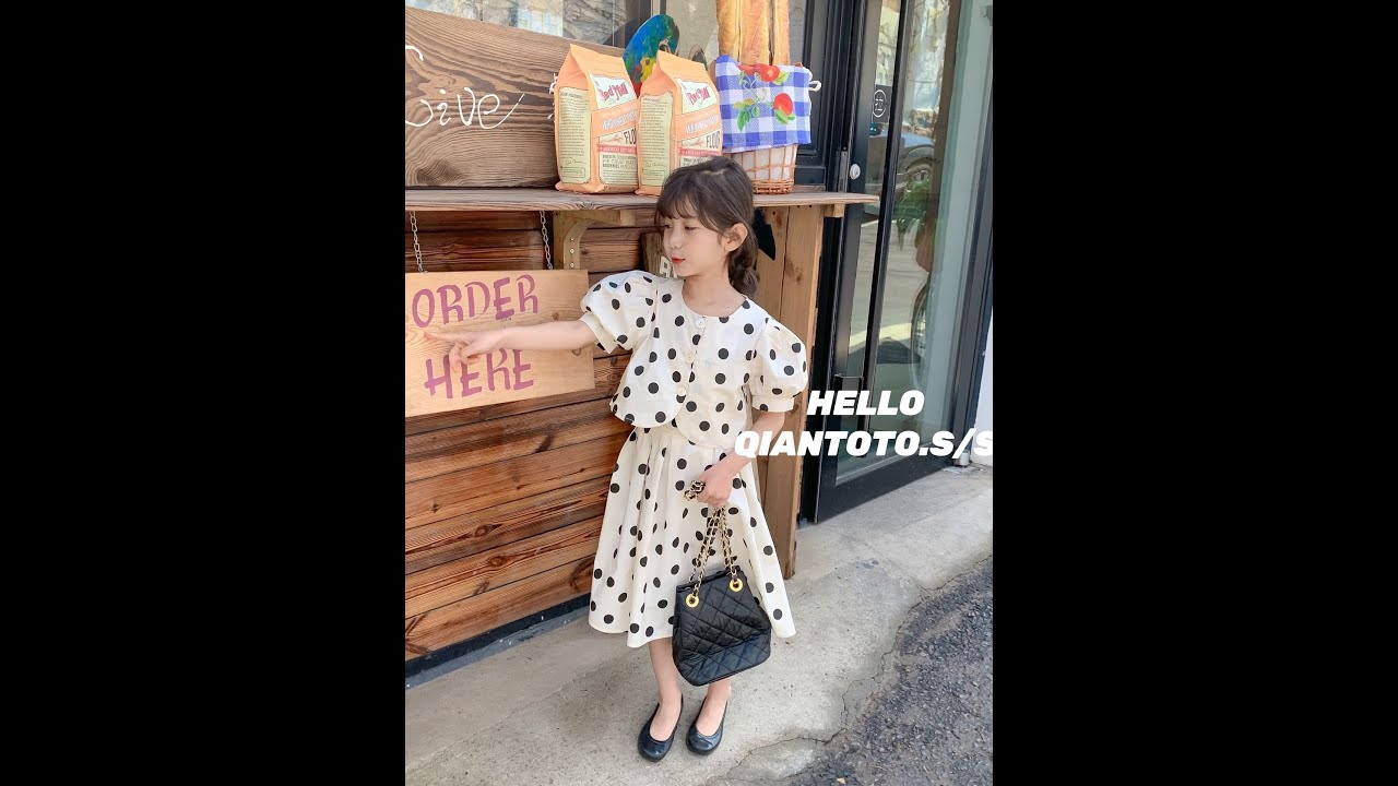 Children summer skirt set 1