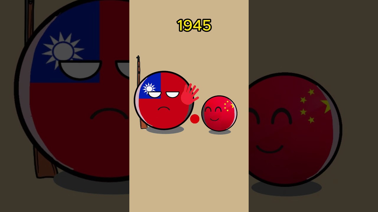Chinese civil war 1927-1949  #countryballs #china #civil #1949 #history #taiwan
