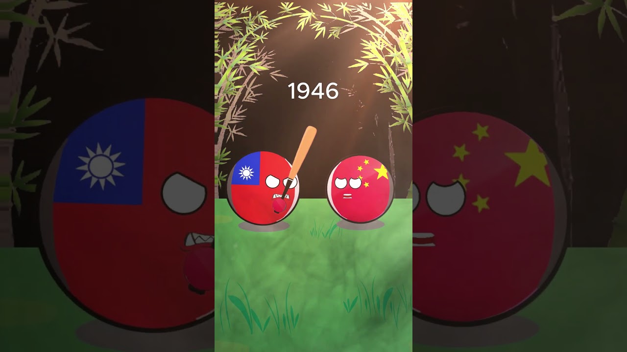 Chinese civil war 1927-Now  #countryballs #china #civil #1949 #history #taiwan