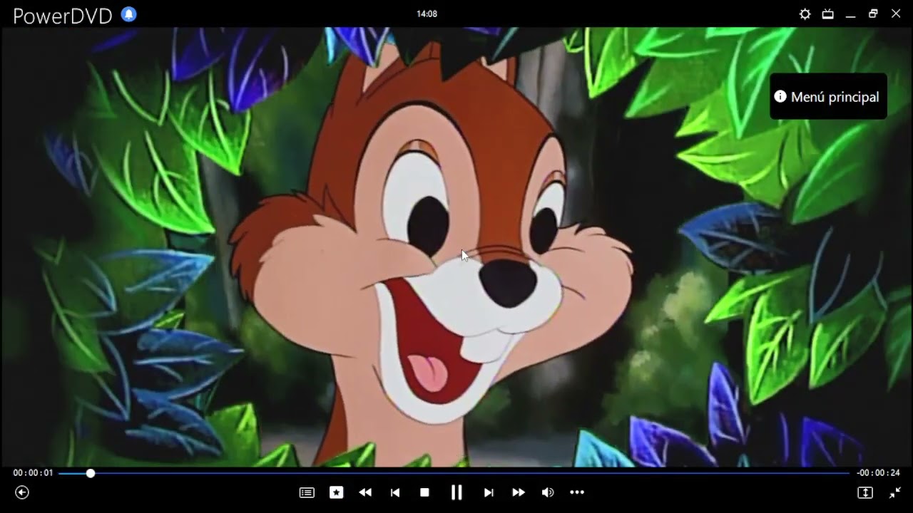 Chip y Dale Volumen 1: Aquí Vienen Los Problemas DVD Menu 2004 en inglés, español y portugués