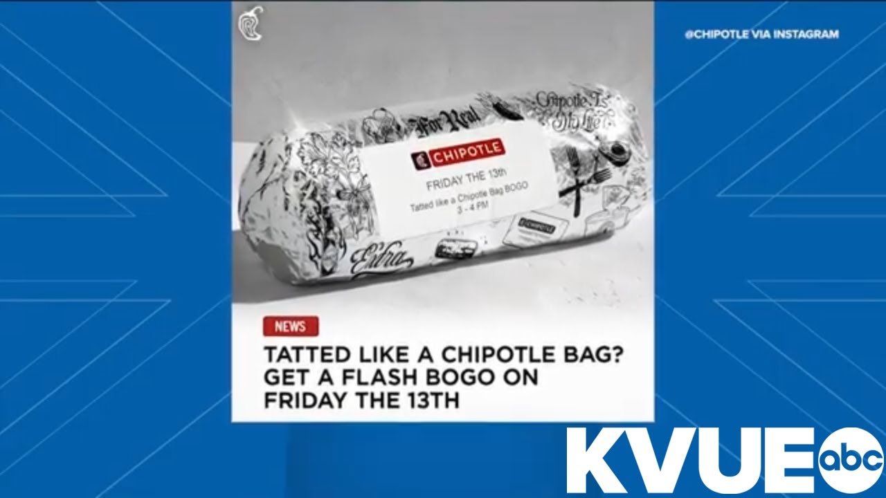 Chipotle offers buy one, get one deal for fans at certain locations on June 13
