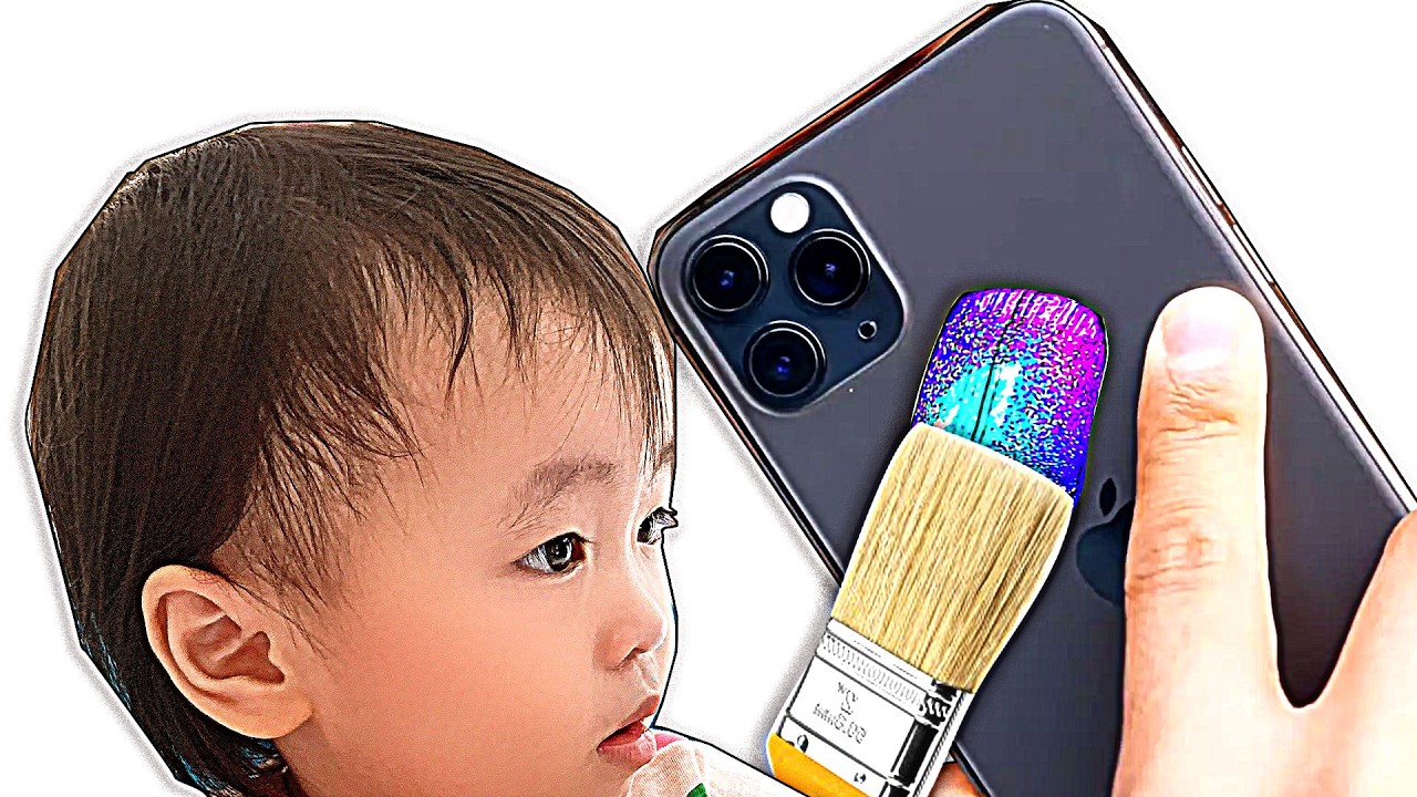 Chippy hồi nhỏ BA vẽ ĐIỆN THOẠI Mẹ