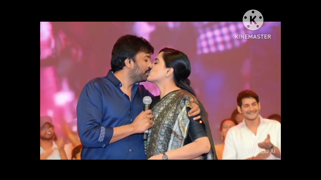Chiranjeevi and vijayashanthi hot kiss