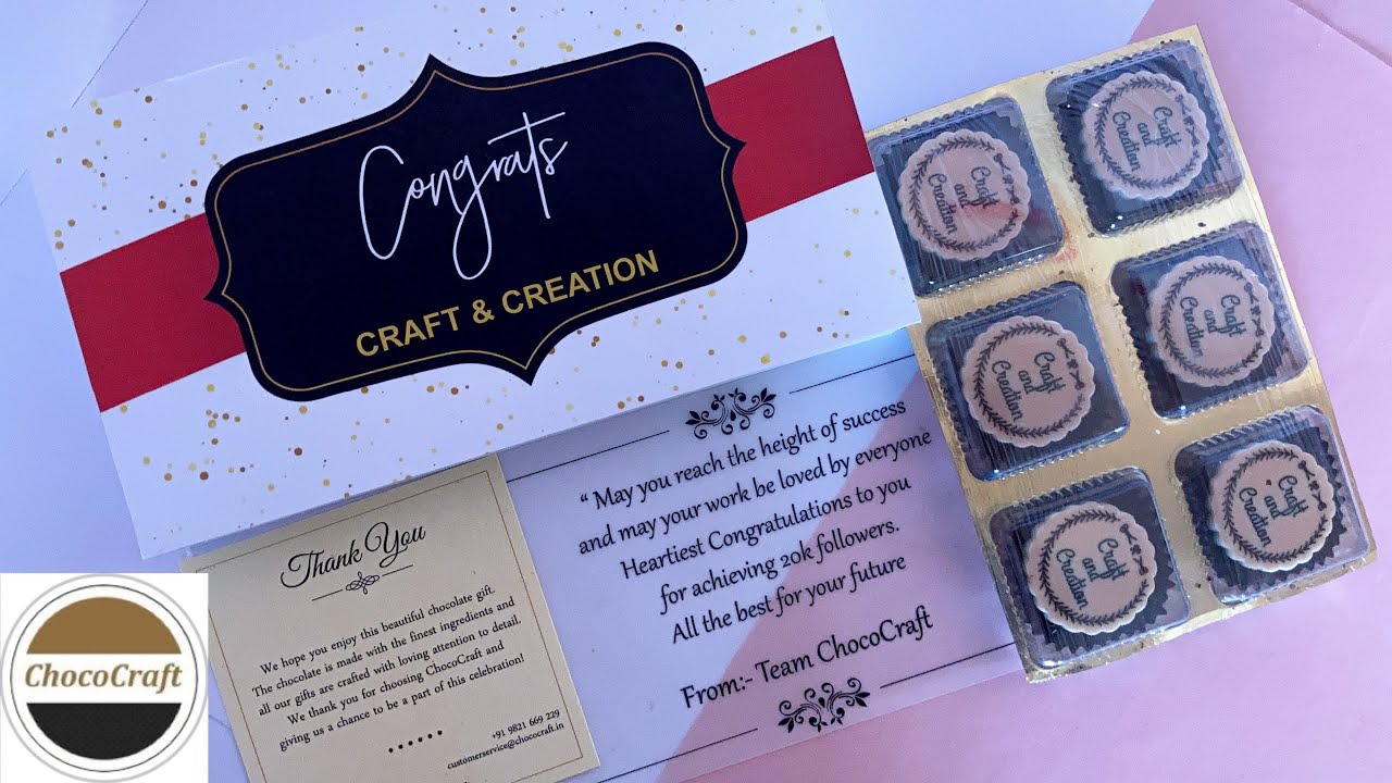 Chocolate gift box | Customised Chocolate gift | ChocoCraft