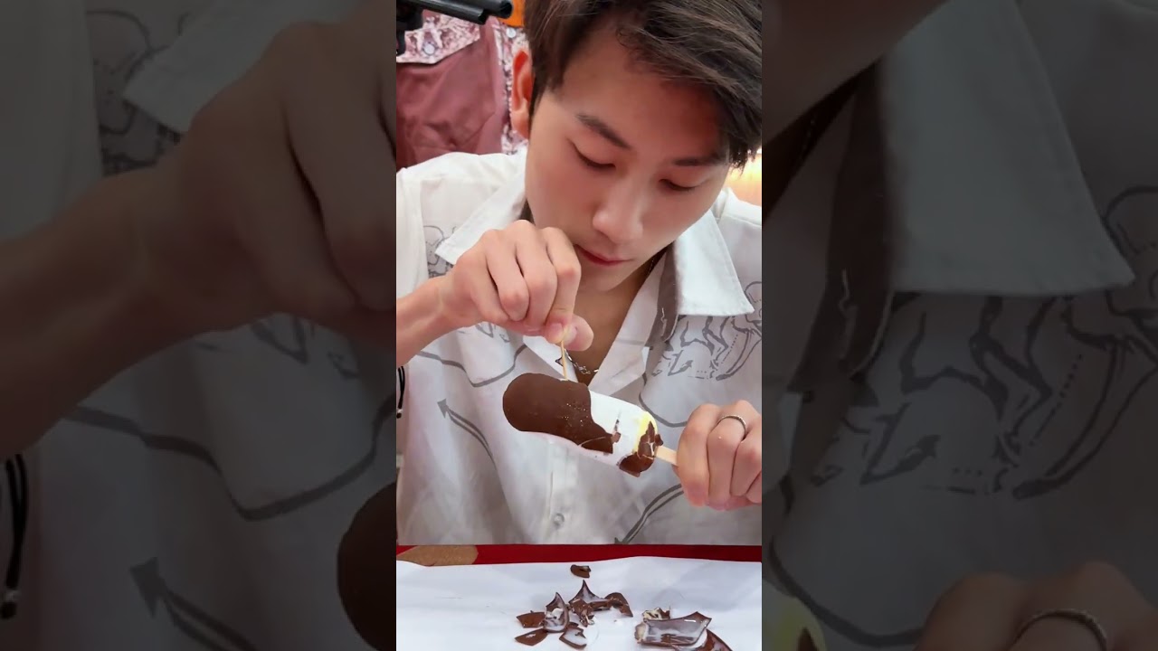 巧克力雪糕去皮游戏Chocolate ice cream peeling game