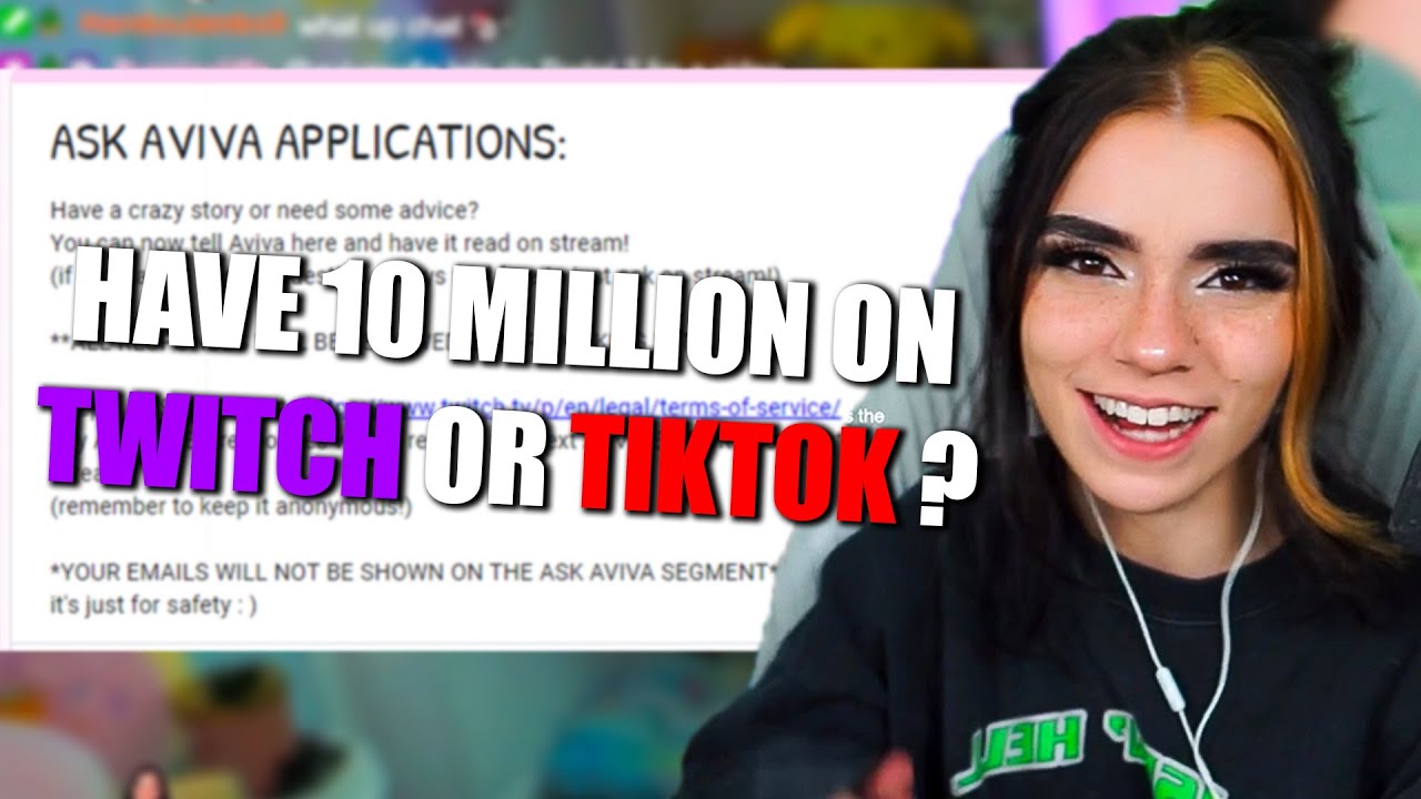 Choosing Between Twitch Or TikTok  // Q&A Ask Aviva