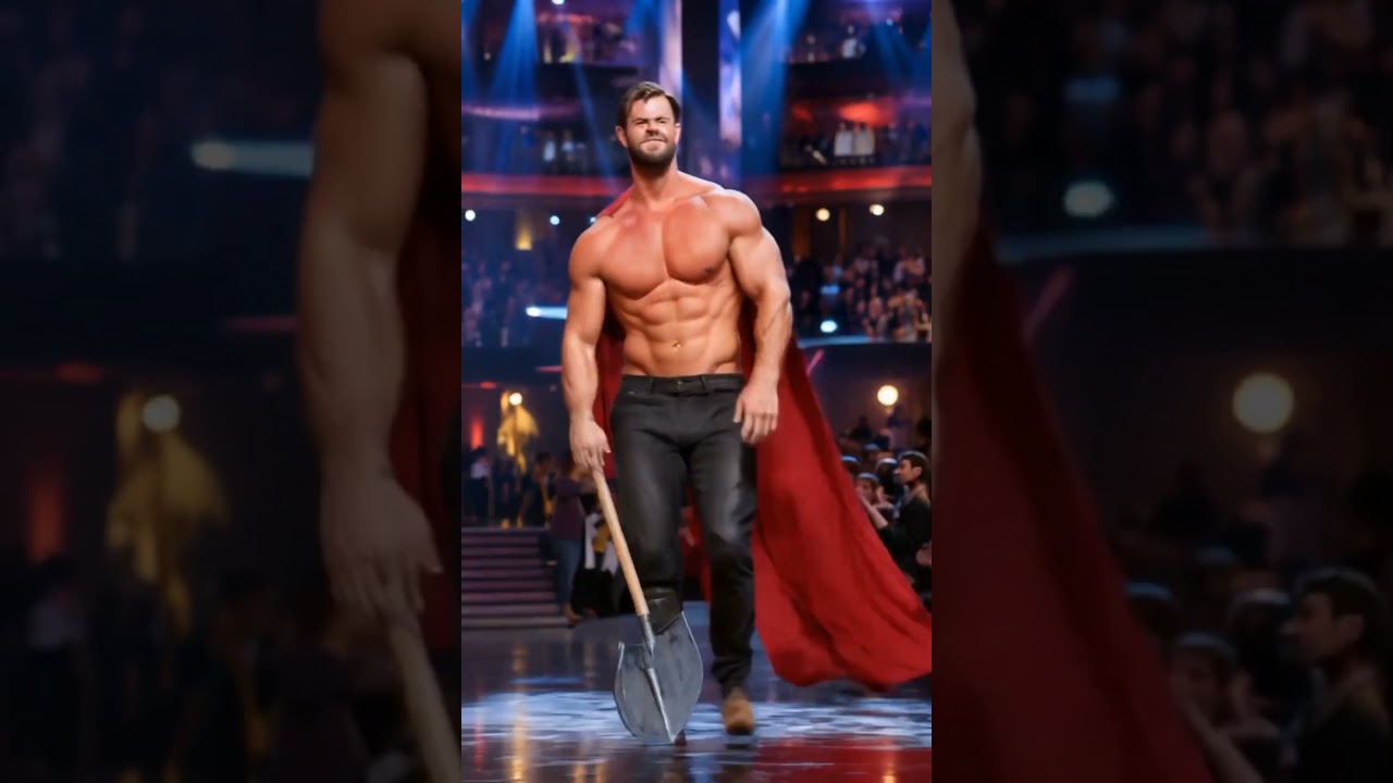 Chris hemsworth transformation to Thor at AGT #thor #agt #americasgottalent #marvel #chrishemsworth