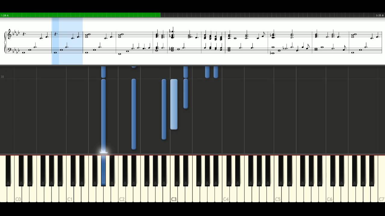 Christina Aguilera - Reflection [Piano Tutorial] Synthesia