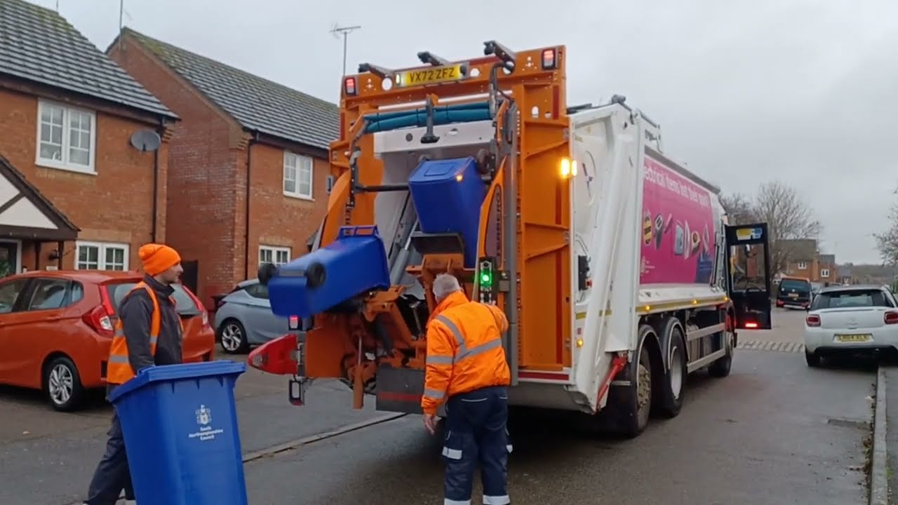 *Christmas & New Year Clearup* Dennis Elite + Olympus Bin Lorry on Mixed Recycling, ZFZ