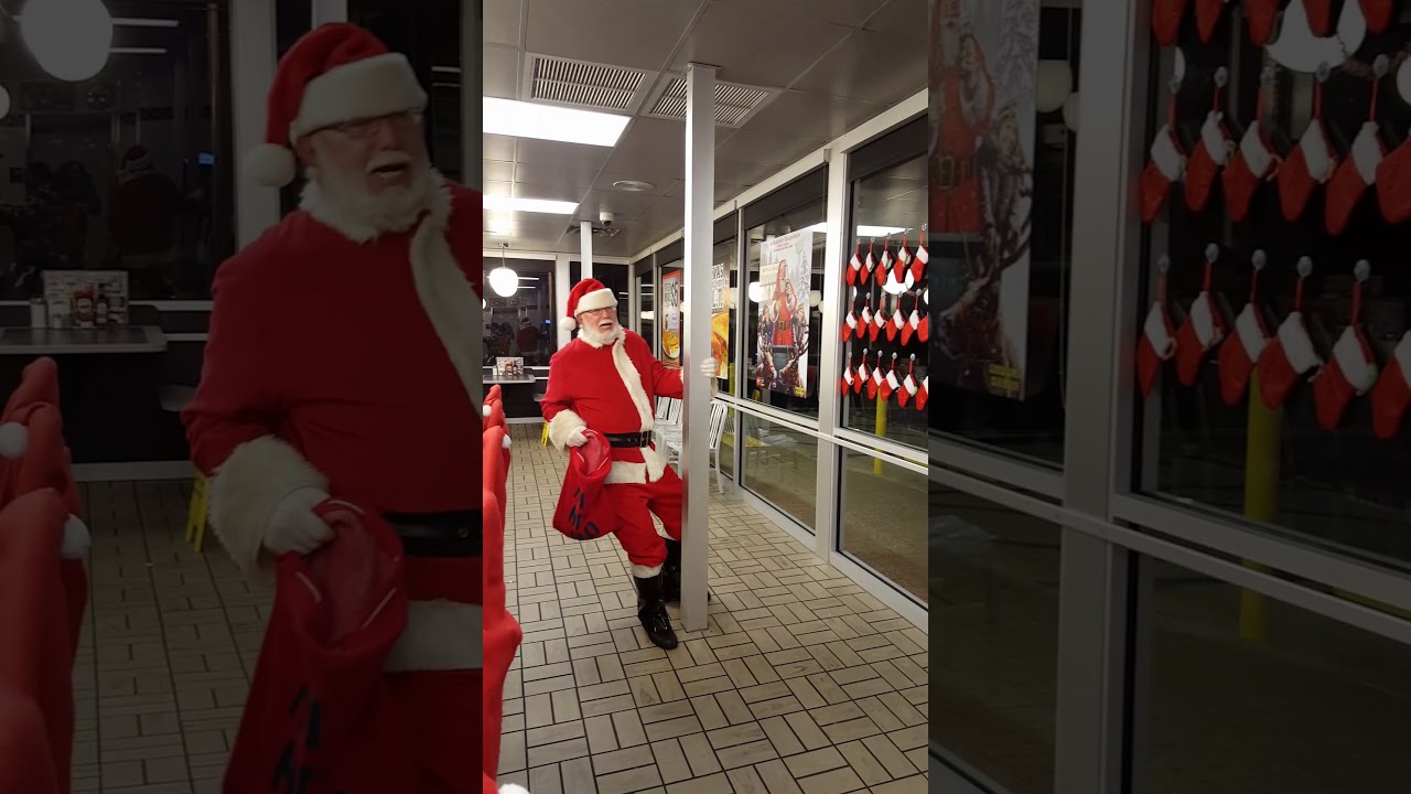 Christmas 2016 pole dancing Santa 😂😂