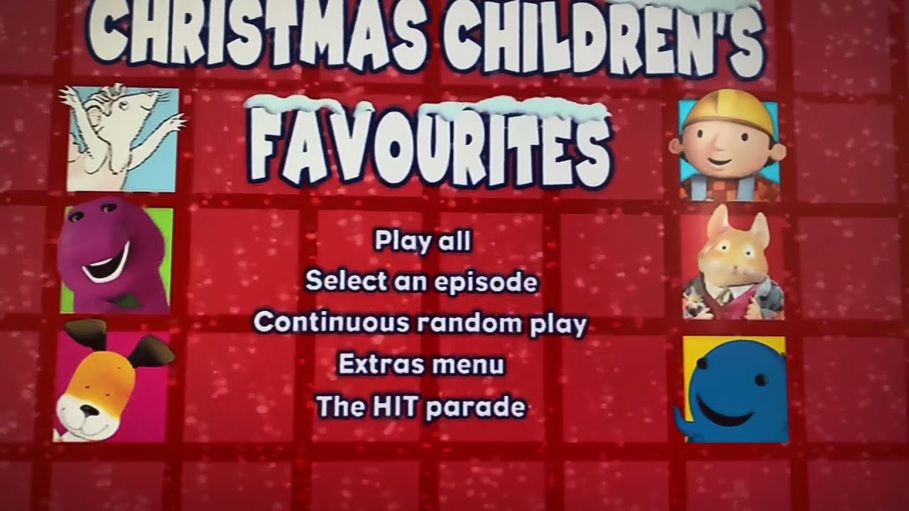 Christmas Children’s Favourites DVD MENU