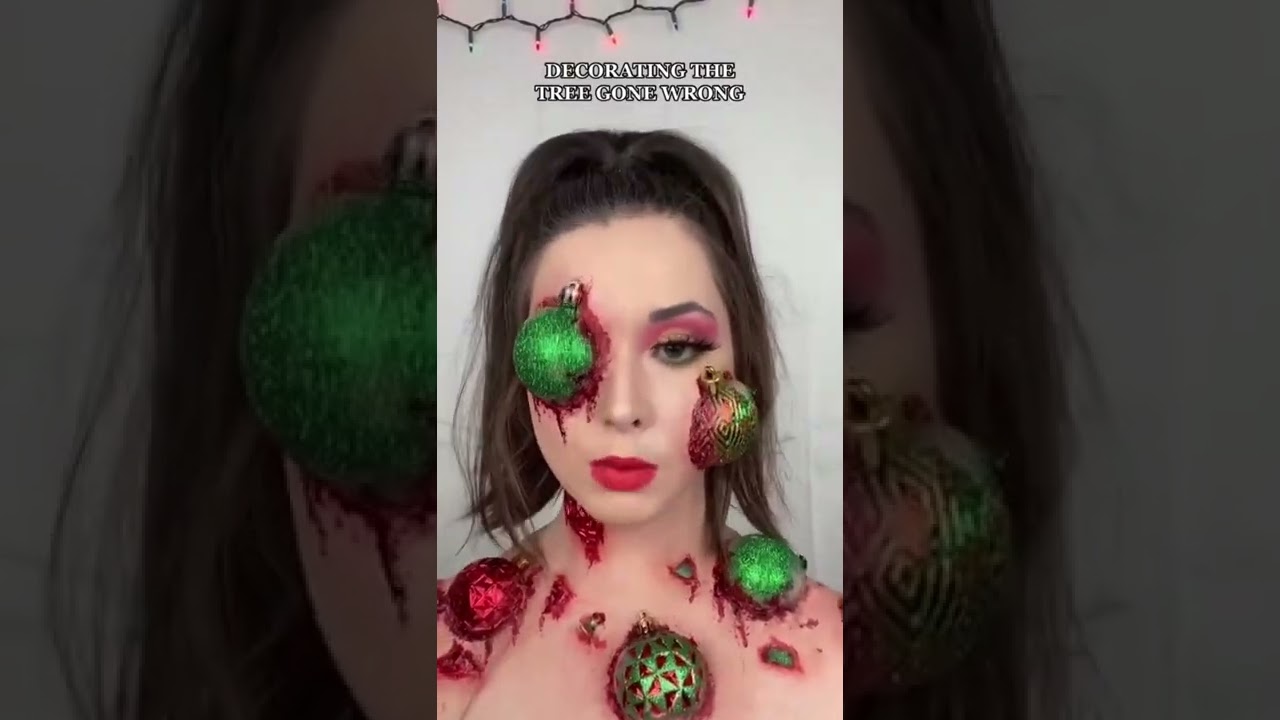 Christmas Series🎄 GONE WRONG?! 😱🌟 #shorts #Christmas #makeup #danisface