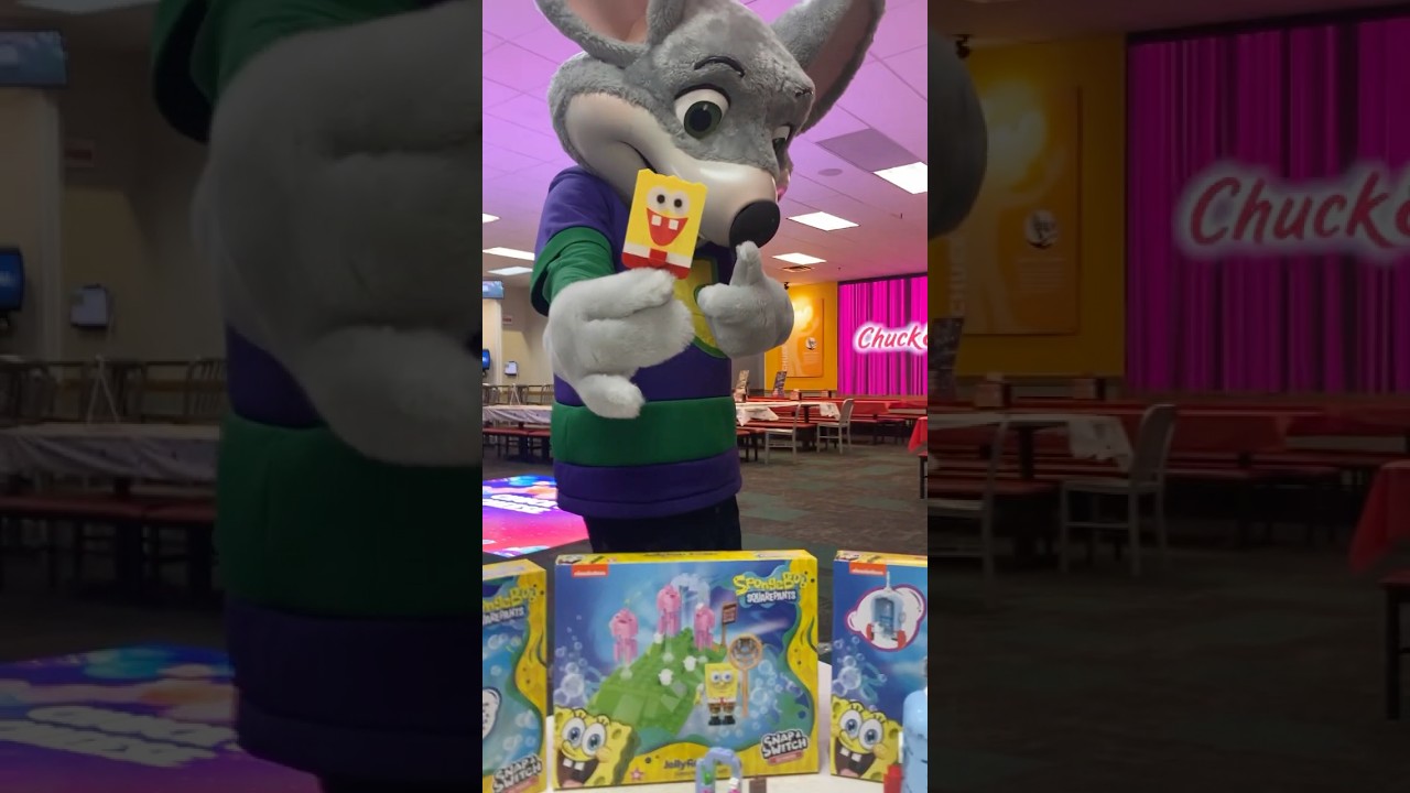 Chuck E Cheese approves of the snap & switch SpongeBob ice pop popsicle construction set 2025