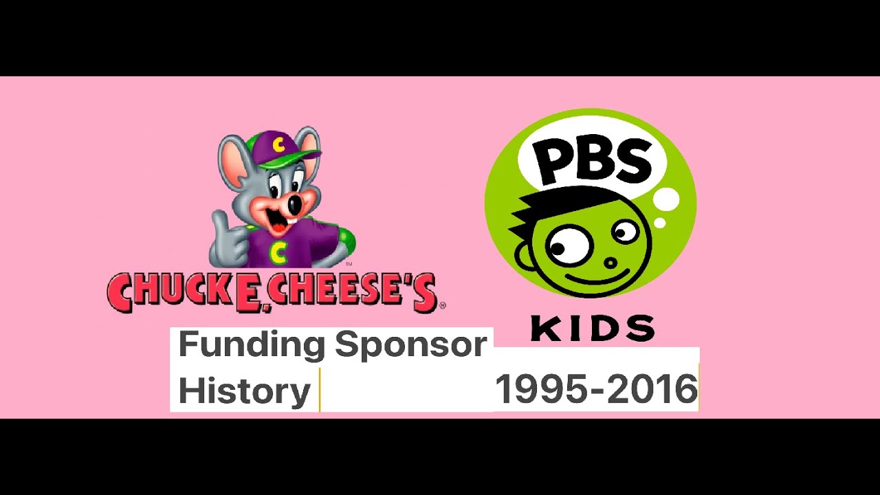 Chuck E. Cheese PBS Kids Funding Sponsor History 1995-2016