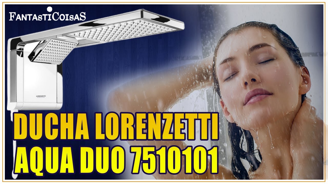 Chuveiro Acqua Duo 220V 7800W Lorenzetti 7510101 Branco/Cromado Pequeno