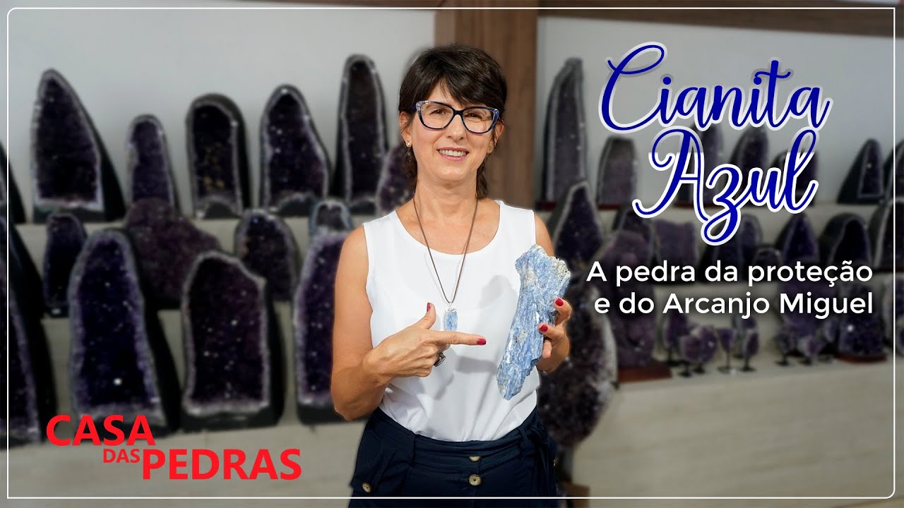 Cianita Azul - A pedra da proteção e doArcanjo Miguel | Casa das Pedras
