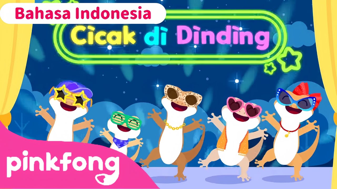 Cicak cicak di dinding |new versi |Pinkfong bahasa Indonesia |Pinkfong edit