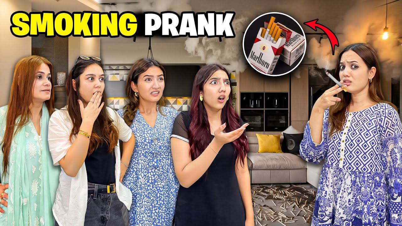 Cigarette Prank With My Relatives🤣🤬|Chachi Bhot Gussa Hogayi😱|Ghar Par Grand Dawat Kardi😍|Sistrology