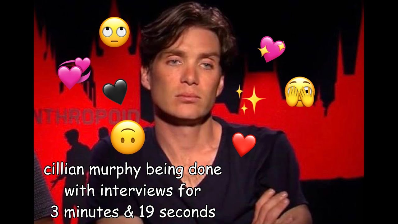 cillian murphy being done with interviews for 3 minutes and 19 seconds