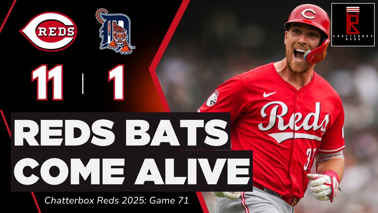 Cincinnati Reds at Detroit Tigers MLB Postgame Show Chatterbox Reds l Podcast, Highlights