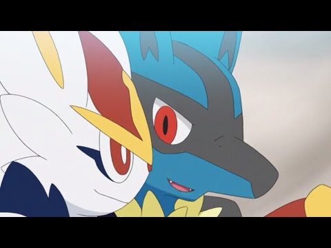 Cinderace and Lucario' s Cute,Funny,Cool Moments From Pokemon Journeys Ep 48.