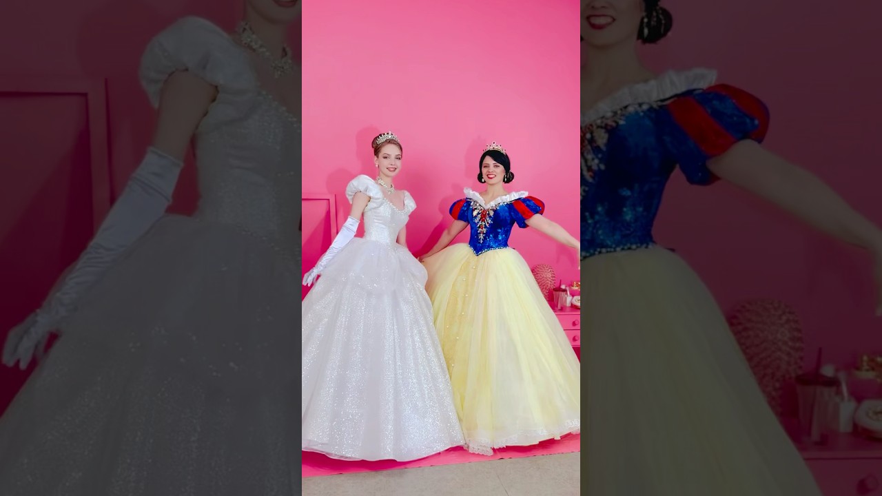 Cinderella and Snow White🩵#disneyprincess #cosplay #cinderella #fairytale #snowwhite #princess #fyp