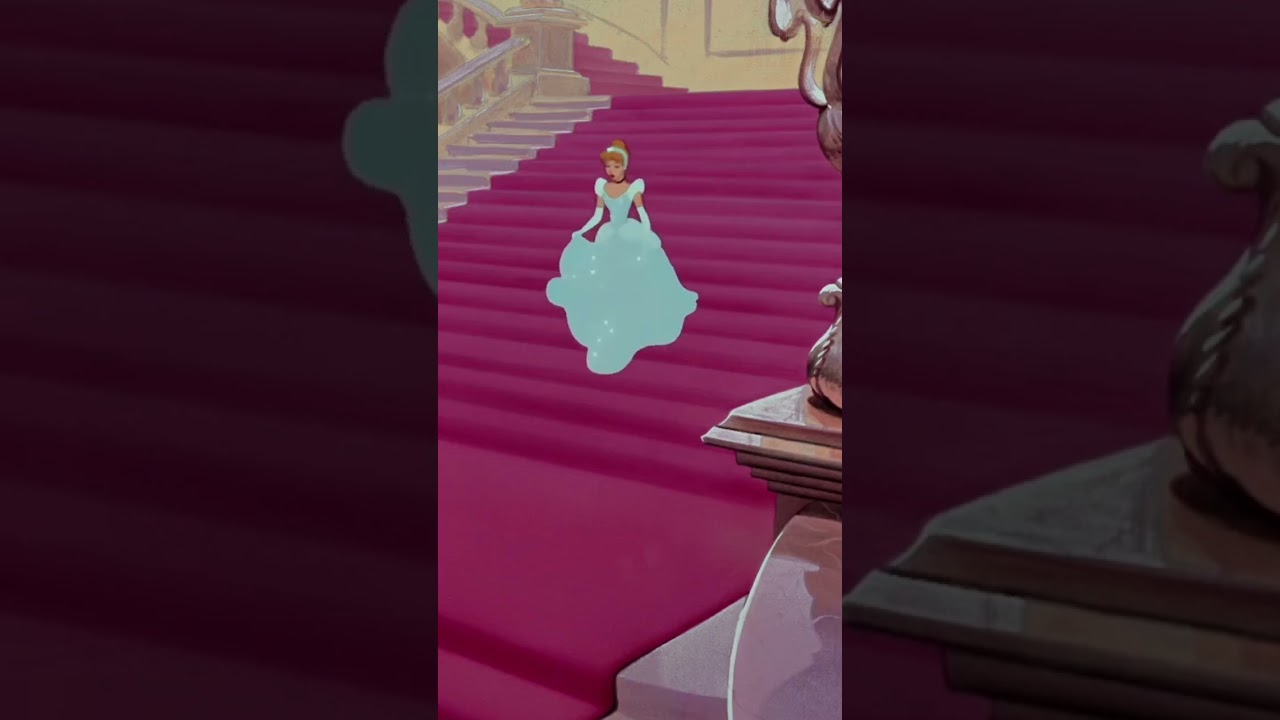 Cinderella Shoe Falling Off! #foryou #fyp #animation #foryoupage #shorts #cinderella #disney