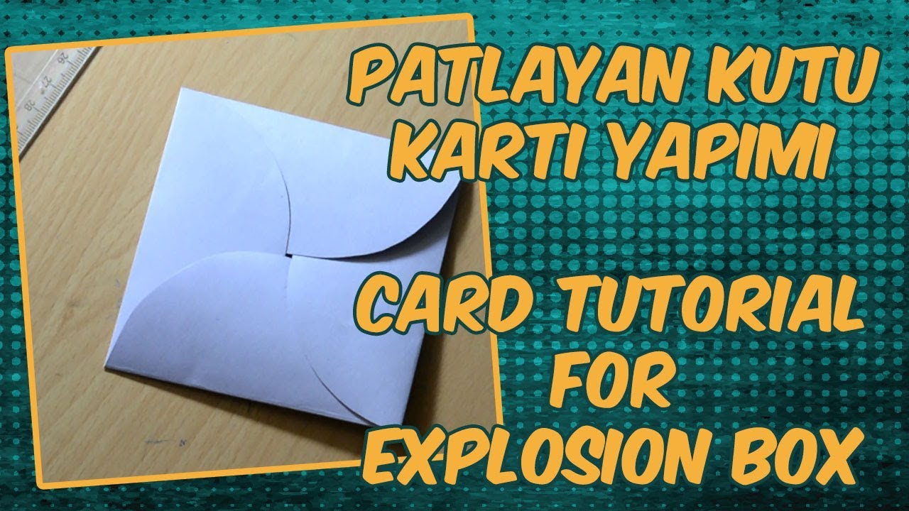 Circle Envelope Card Tutorial, Rüzgar gülü Kartı Yapımı, Turunçel İşleri