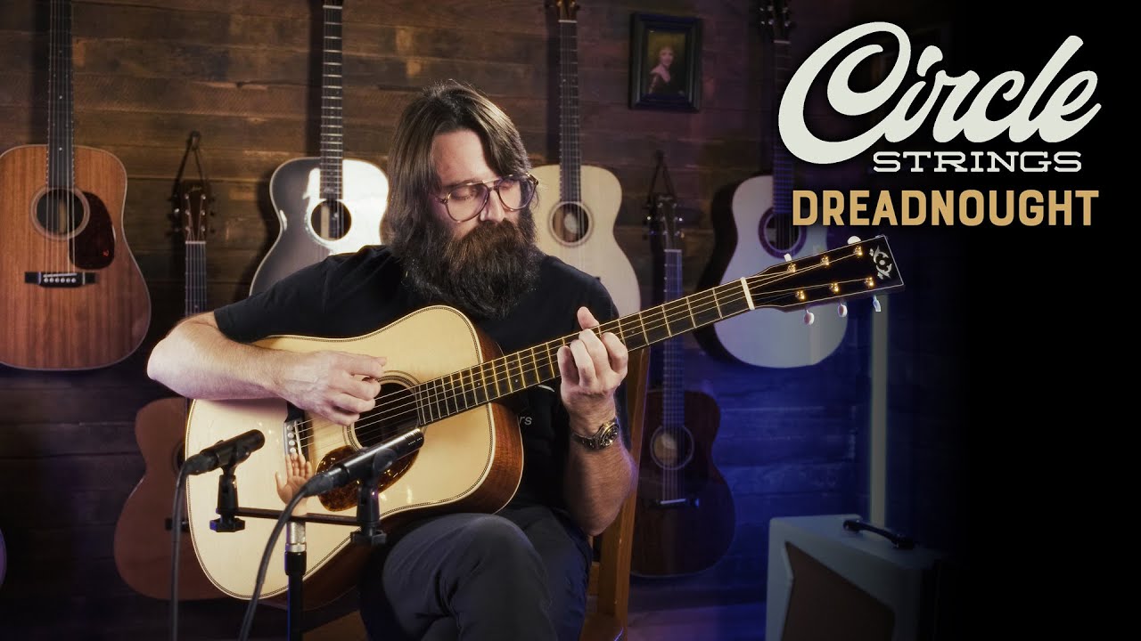 Circle Strings Dreadnought - German Spruce & Koa Demo with Matt Chulka