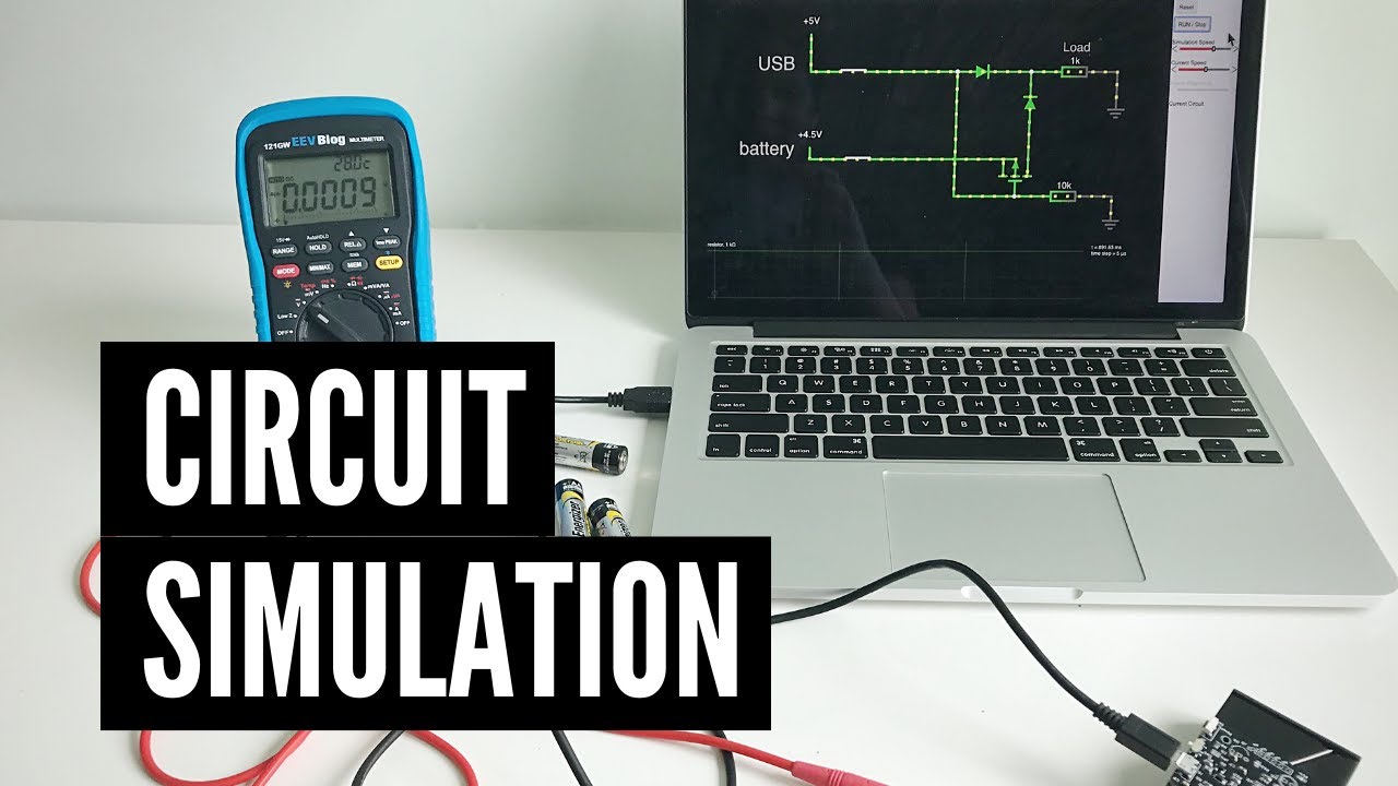 Circuit simulation with Falstad
