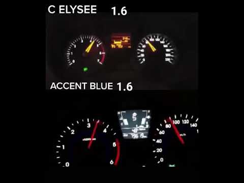 Citroen c elysee Vs Hyundai Accent Blue 0-120