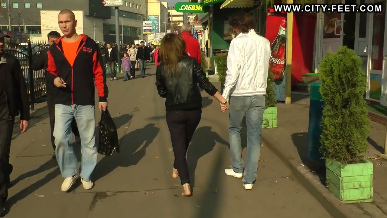 CityFeet. Nifty girl and her boyfriend. Part 1 (Sveta)