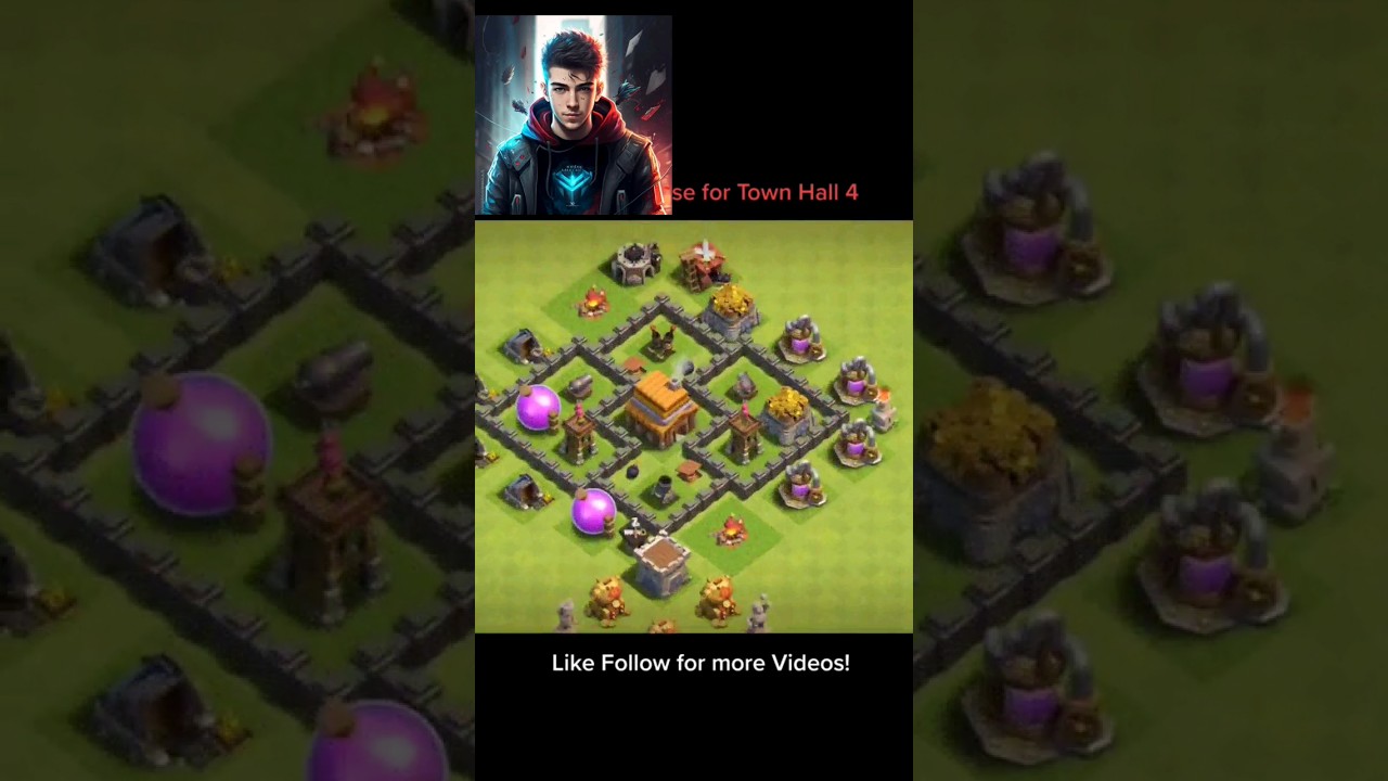 CLASH OF CLANS 4 KÖY BİNASI DÜZENİ BELEDİYE BİNASI 4