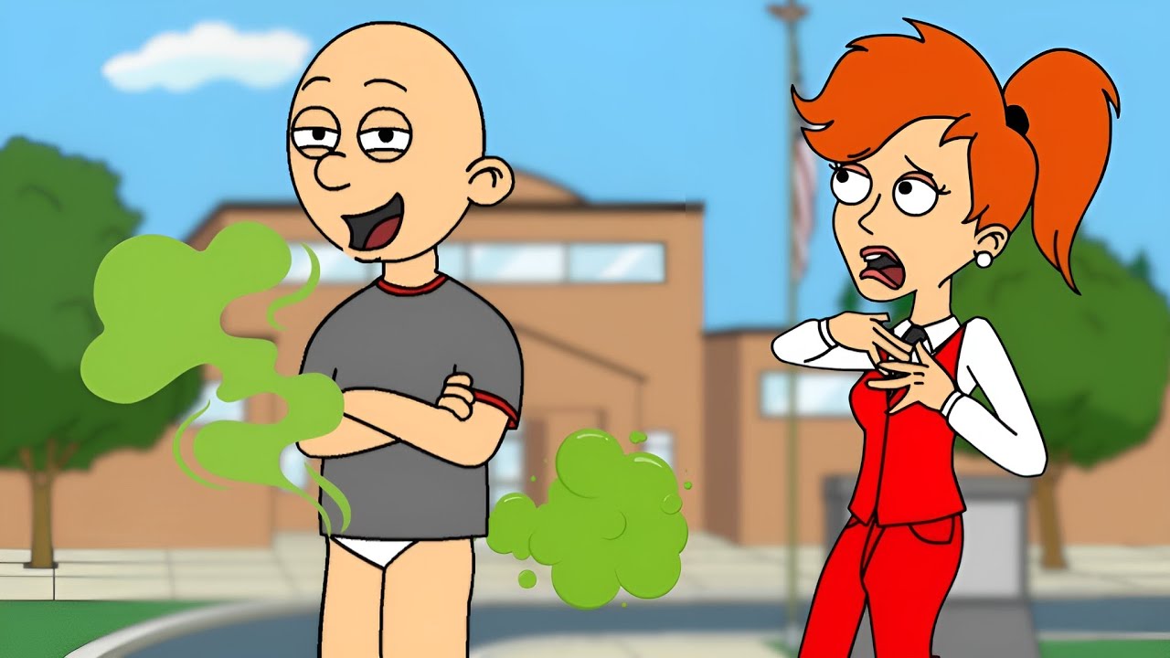 Classic Caillou Gets Suspended for Wearing a Diaper | Grounded